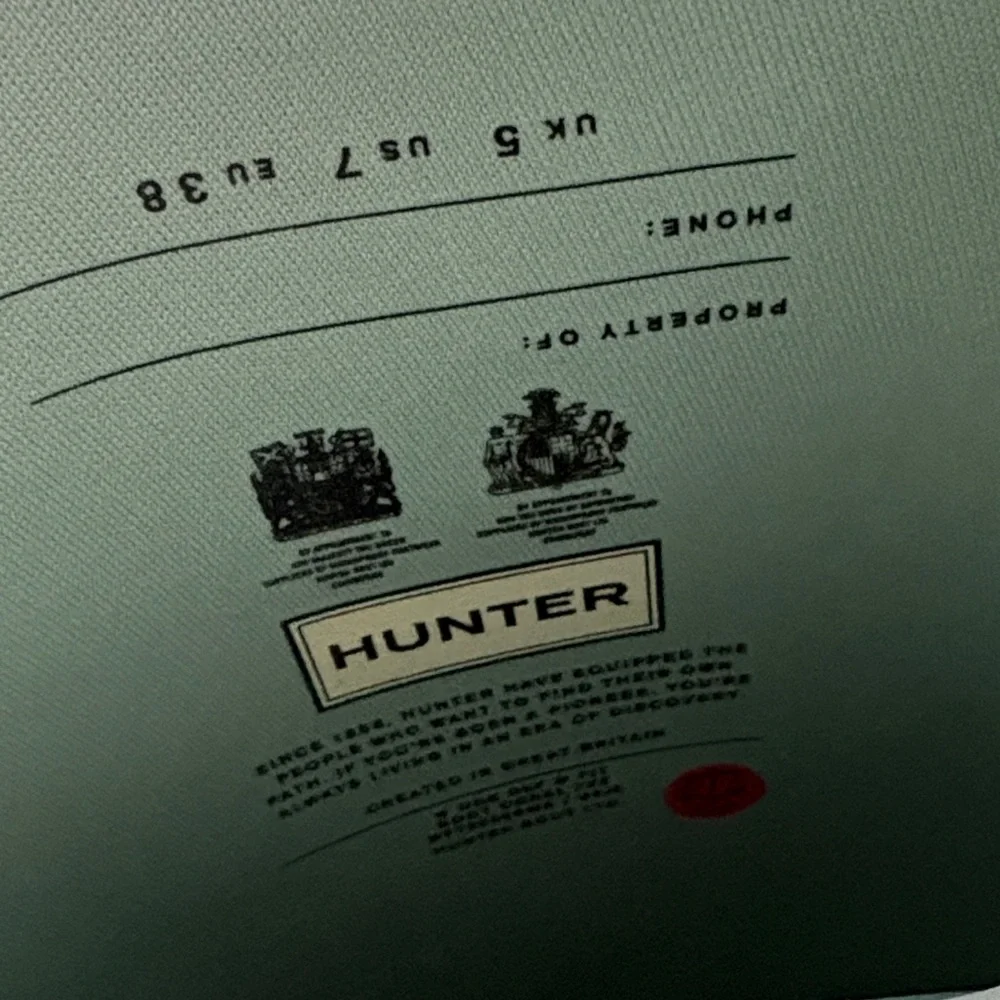 Hunter Women's Org Ref Fit Boot Seaspray/Light Green Rain Boots - Picture 8 of 8